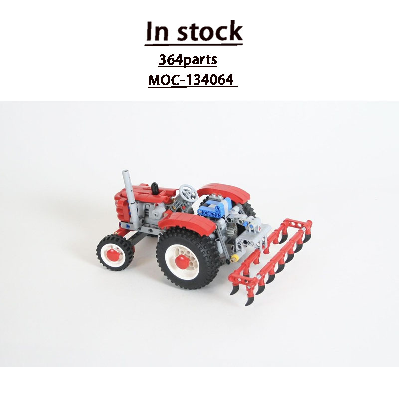 Urban Farming Is - MOC-134064 アーバンファーム農業レトロトラクタービルディングブロックモデル 364 パーツ男の子子供の誕生日クリスマスおもちゃギフト