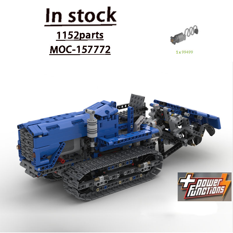 Urban Farming Is - MOC-157772 アーバンファーム農業用クローラートラクター ビルディングブロックモデル 1155 パーツ 男の子