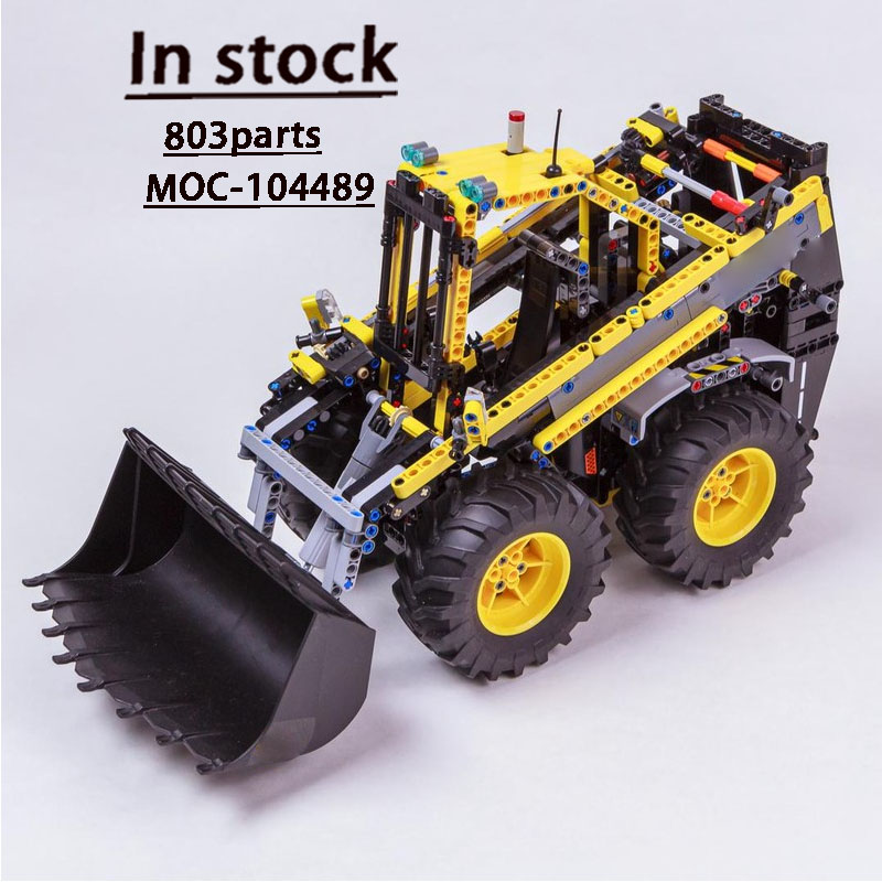 Urban Farming Is - MOC-104489 アーバンファーム農業用スキッドステアローダービルディングブロックモデル、803パーツ、男の子の子供の誕生日組み立ておもちゃギフト