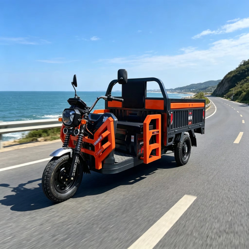 Urban Farming Is - オープンボディ電動カーゴ三輪車 1000W 60V 58Ahバッテリー 400kg積載量 農場・都市配送用旅客運搬車