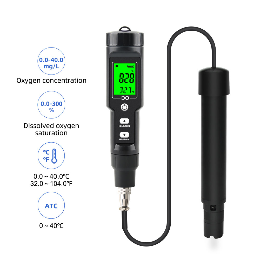 Do Oxygen Meter - プロフェッショナル DO9100 溶存酸素計デジタル DO テスト水質アナライザー海水淡水魚水槽水産養殖用