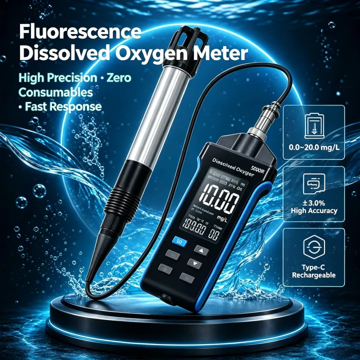 Do Oxygen Meter - HoldPeak 蛍光溶存酸素計 DO テスター ATC 塩分高度補正