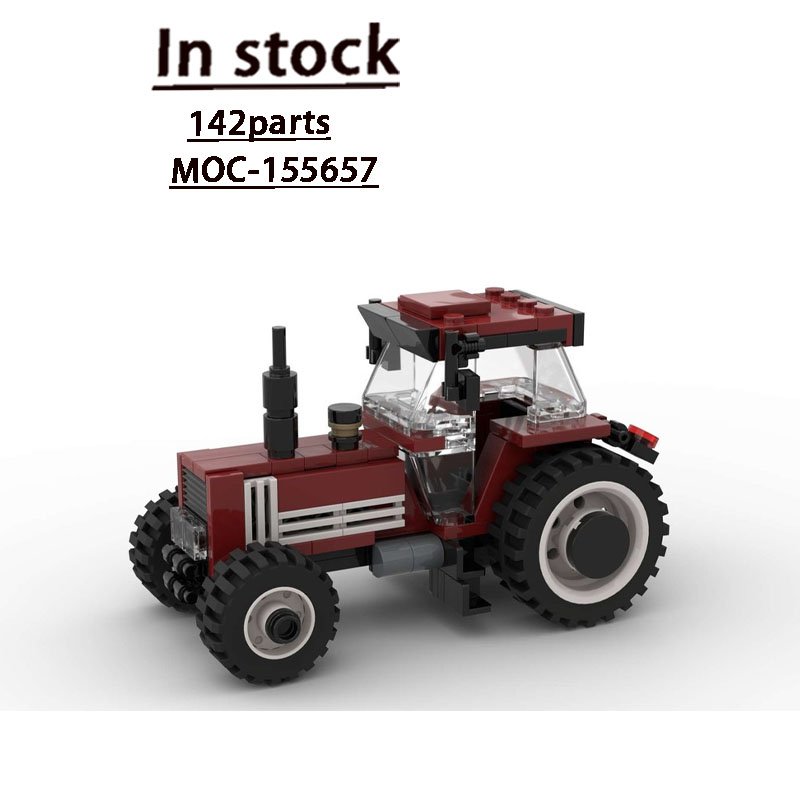 Urban Farming Is - MOC-155657 アーバンファーム農業レトロトラクタービルディングブロックモデル 142 パーツクリエイティブボーイズ子供の誕生日おもちゃギフト