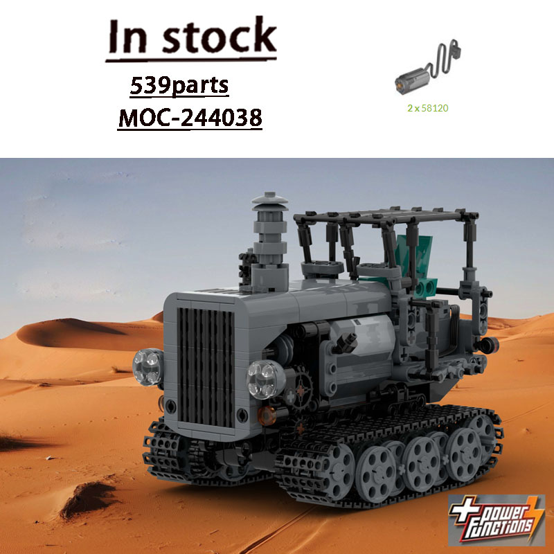 Urban Farming Is - MOC-244038 都市レトロ農業ファームトラクタービルディングブロックモデル 539 パーツクリエイティブ MOC 男の子子供の誕生日おもちゃギフト